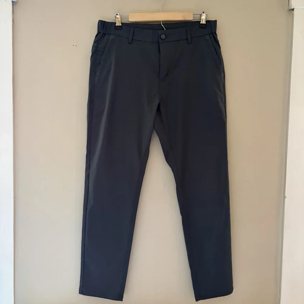 Jack Archer Mens Jetsetter Tech Pants Size 33x30 Gray Performance Golf Preppy